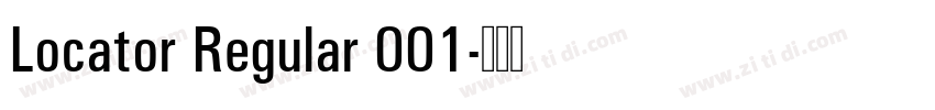 Locator Regular 001字体转换